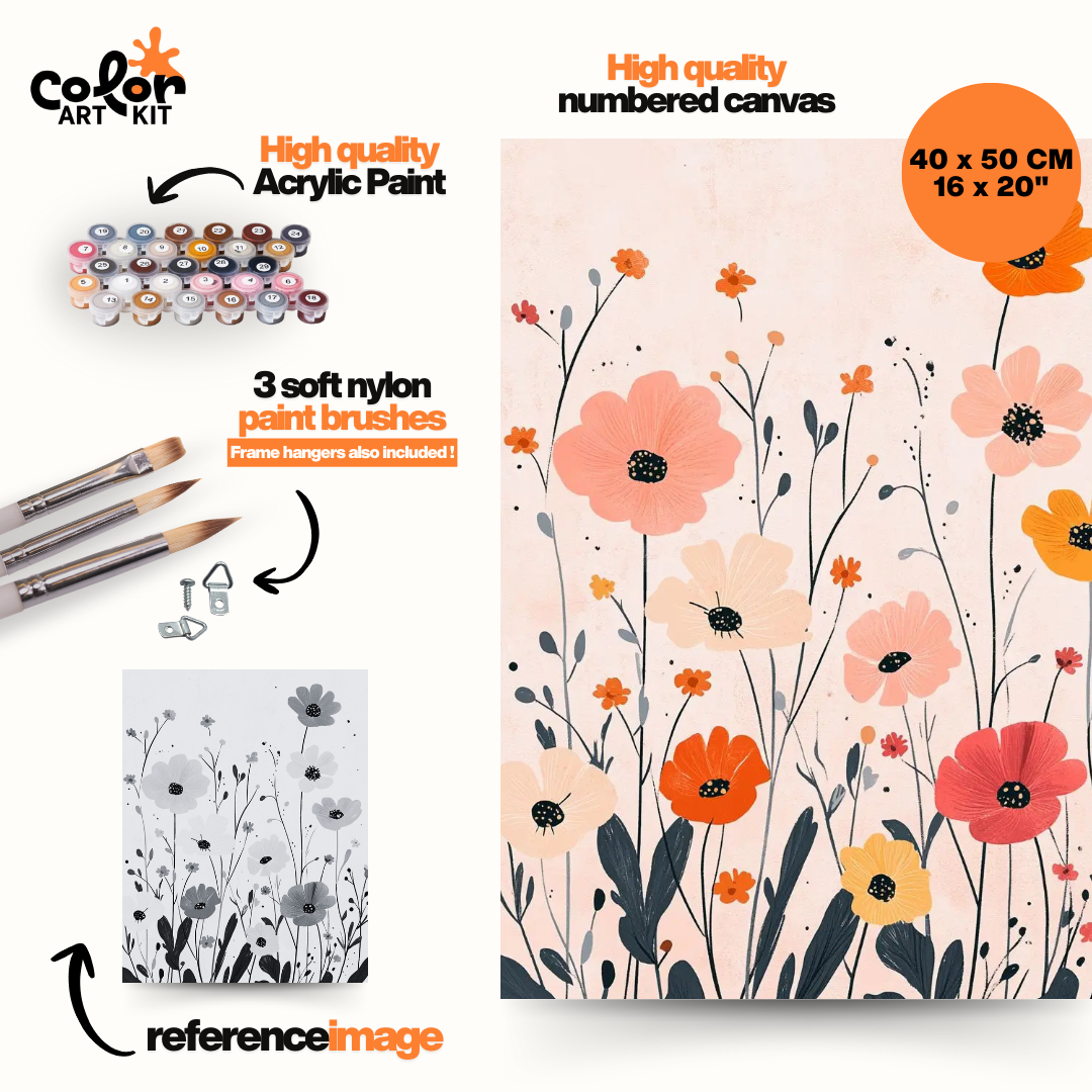 Fleurs Colorées