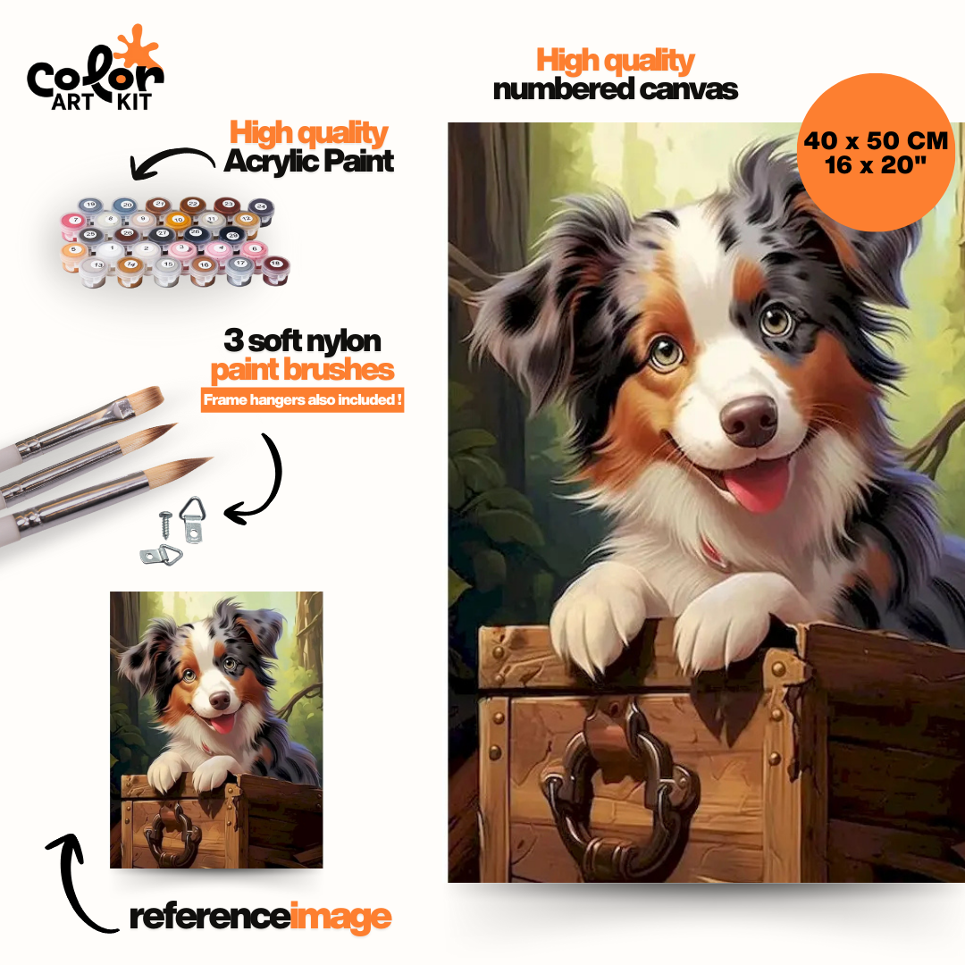 Chiot et Coffre au Tresor