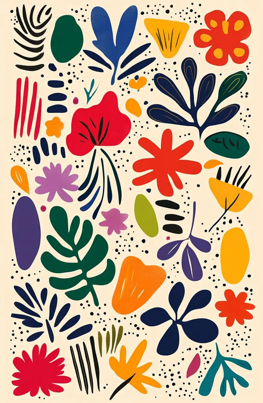 Motif Floraux Abstraits