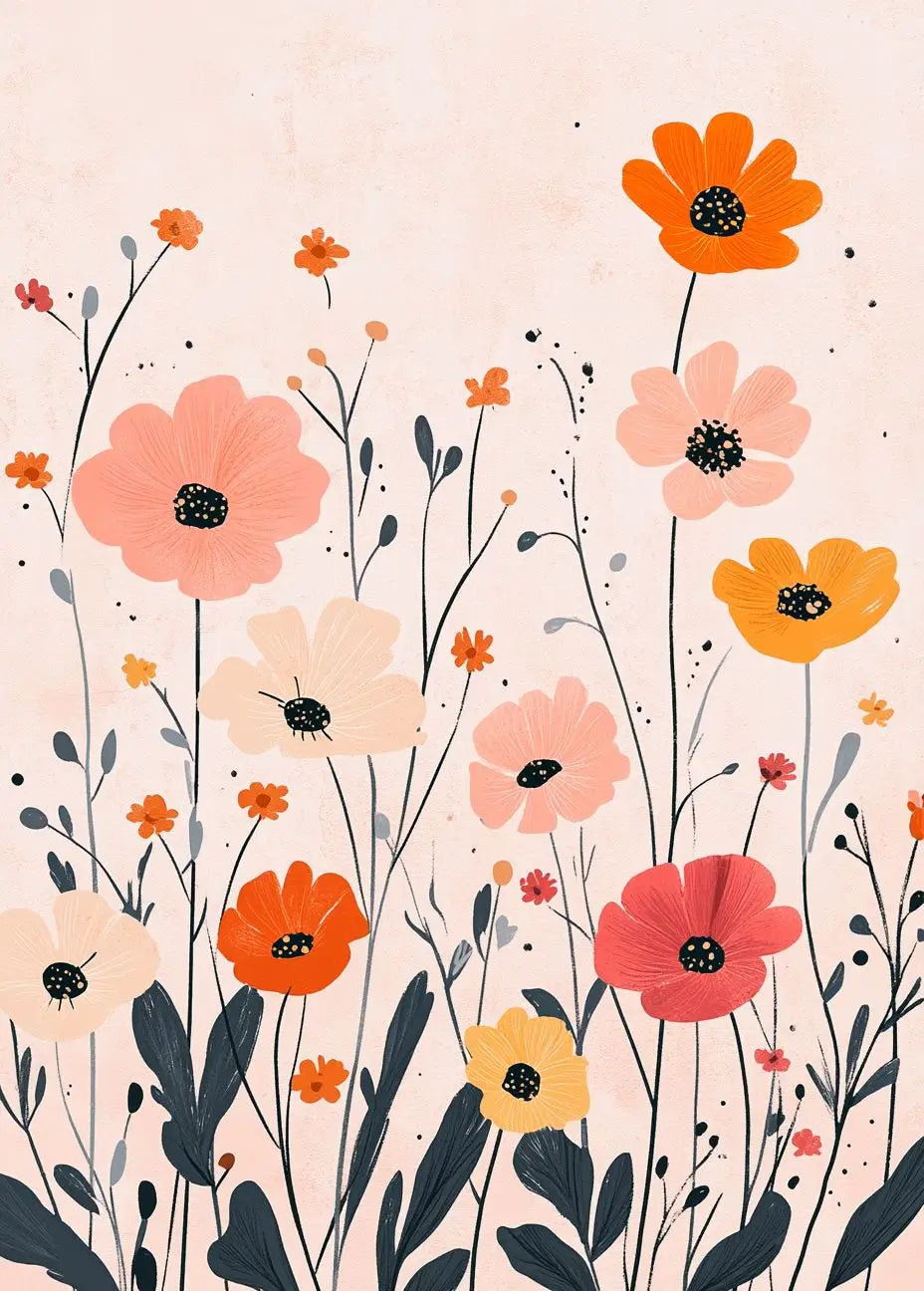 Fleurs Colorées
