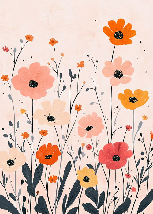 Fleurs Colorées