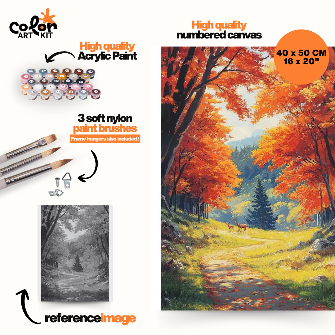 Chemin forestier en automne
